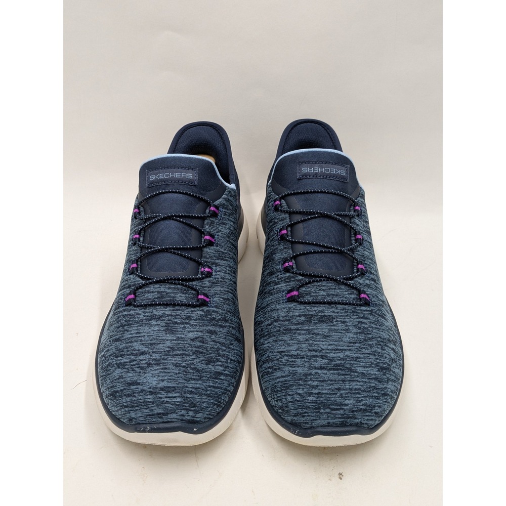 Skechers Slip-ins Ultra Flex 3.0 Smooth Step Navy Purple 149937W Womens 10 Wide